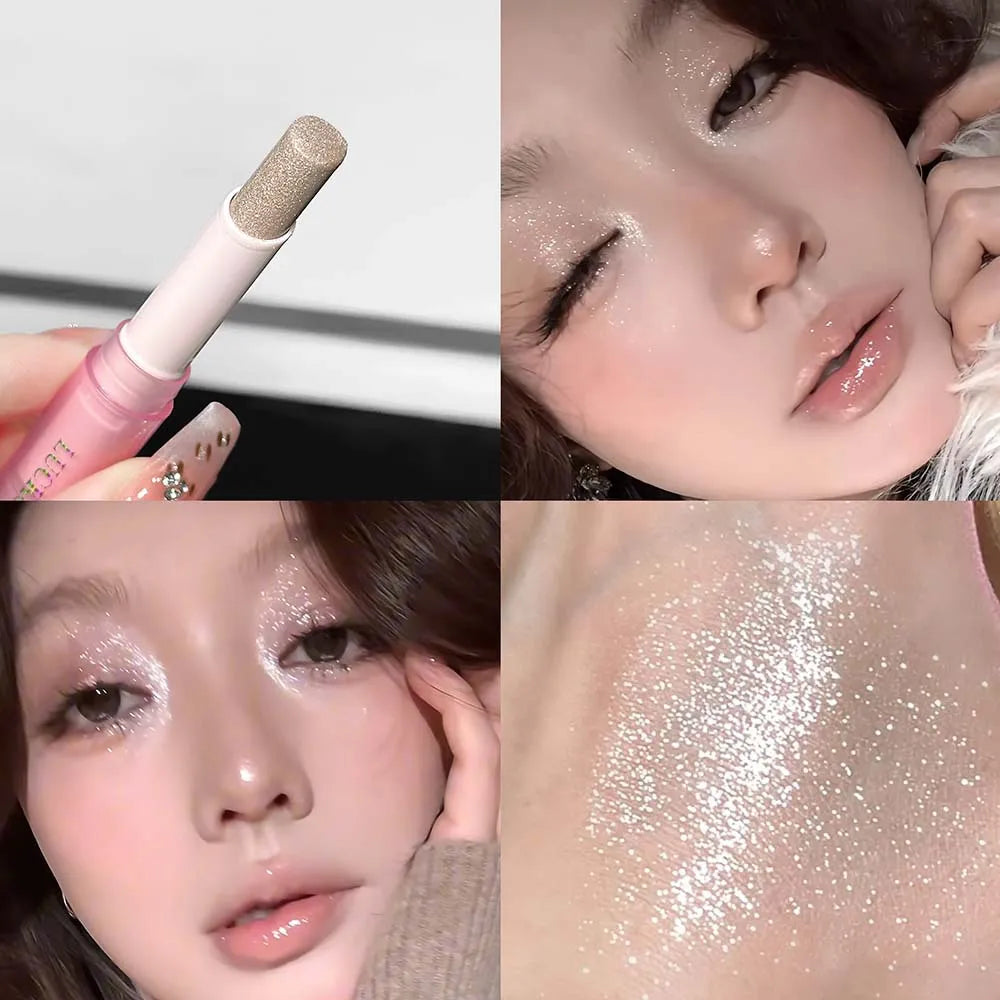 Shimmer Highlighter Stick – Diamond Glitter Eyeshadow Pencil