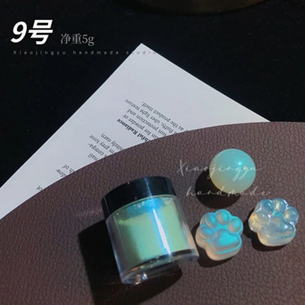 Holographic Nail Glitter Powder – Chrome Mirror Pigment Dust