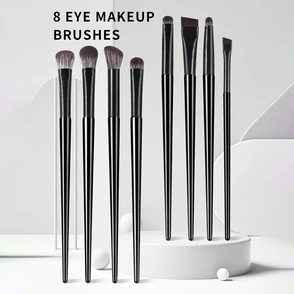 8-Piece Eye Makeup Brush Set – Eyeshadow, Eyeliner & Brow