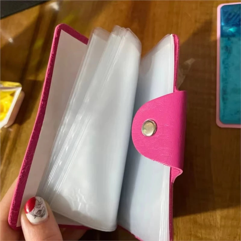 PU Nail Art Stamping Plates Storage Case 16/20/26 Slots