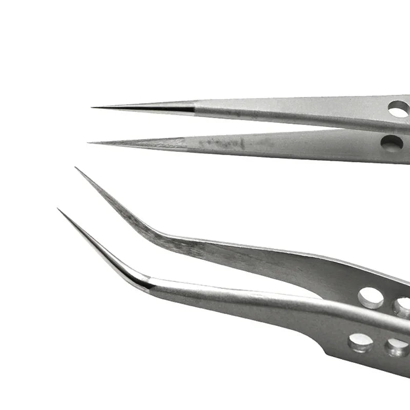 ESD Anti-Static Stainless Steel Tweezers – Industrial Grade