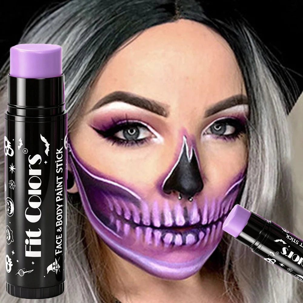 Halloween Face & Body Paint Stick – Cosplay & Stage Makeup Face & Body Paint PRIMED 12