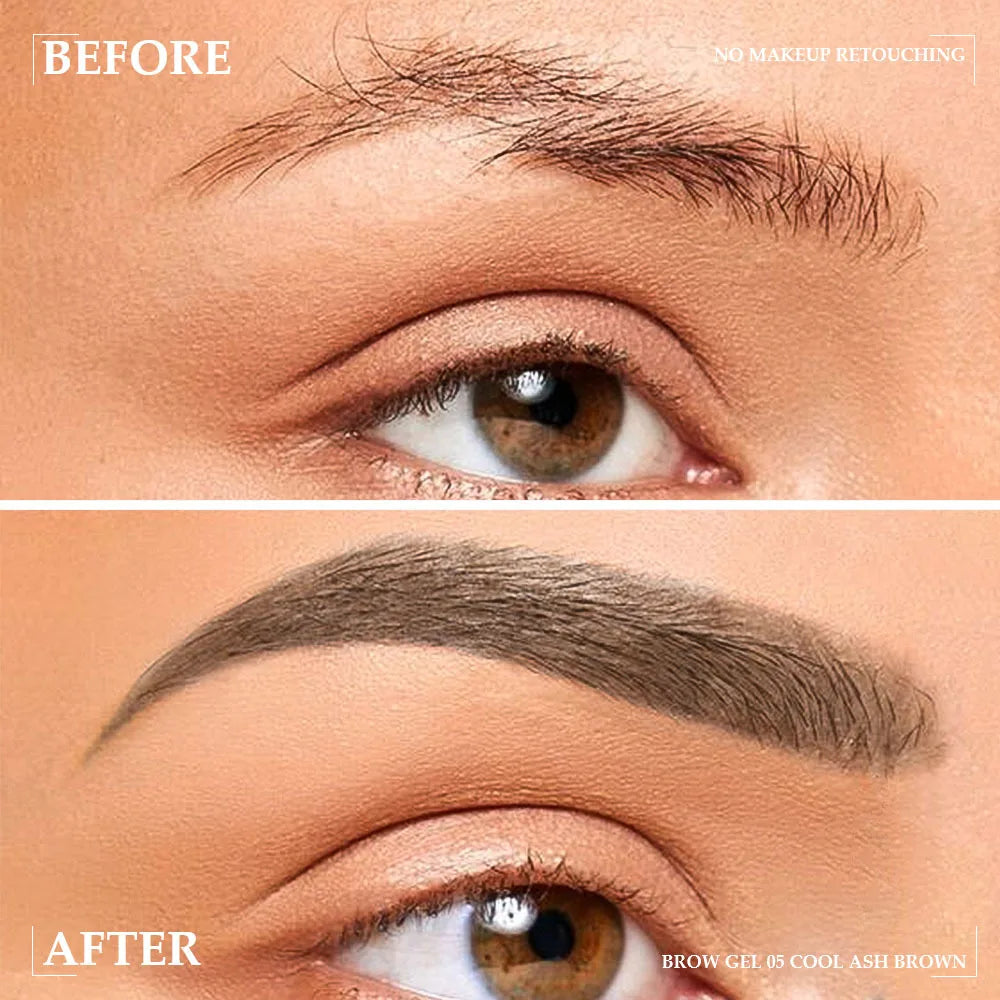 DNM 9 Colors Tinted Eyebrow Gel Cream – Waterproof 24H Hold Eyebrow Gel Cream PRIMED