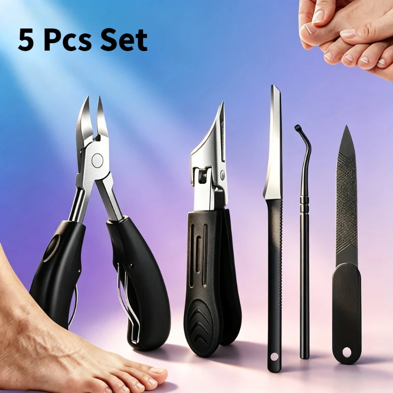 Stainless Steel Nail Care Kit – Clippers, Nipper & File Set Nail Care Kit PRIMED