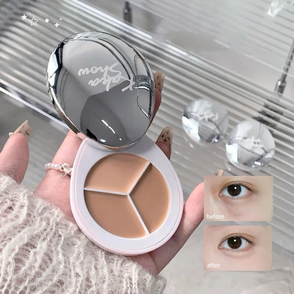 3-Color Concealer Palette – High Coverage Contour & Foundation Concealer Palette PRIMED