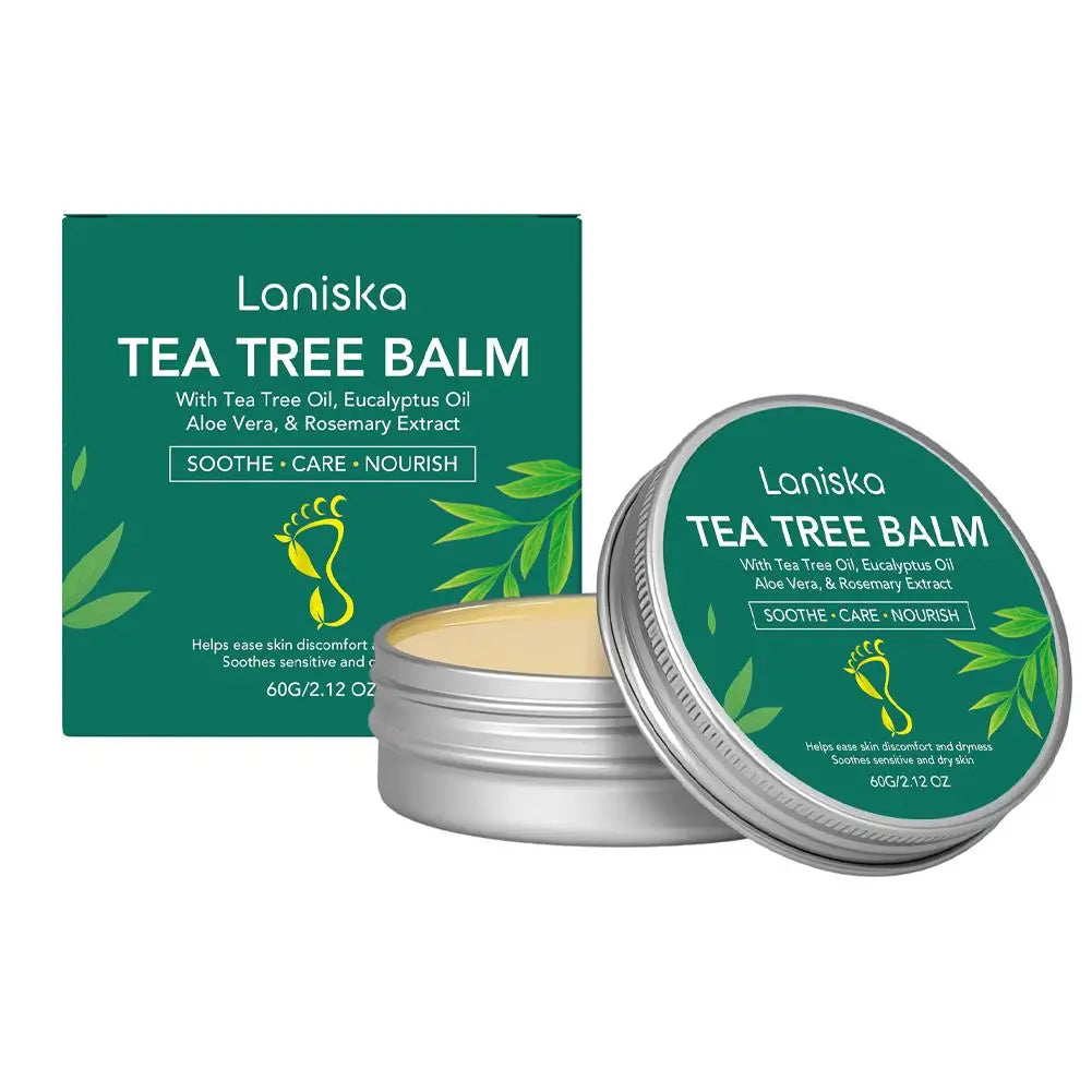 Tea Tree Oil Foot Balm 60g – Deep Hydration & Skin Comfort Foot Care Balm PRIMED 1pcs