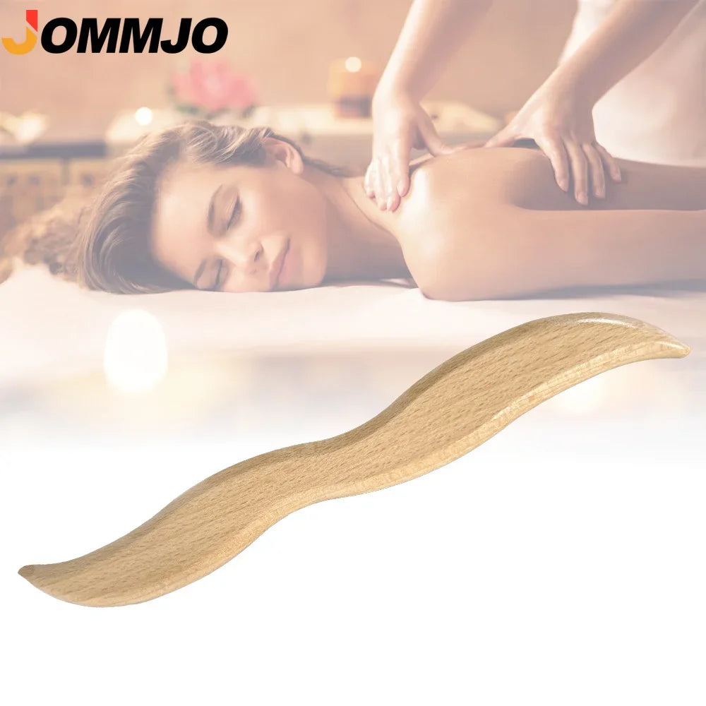Wooden Dolphin Gua Sha Massage Tool | Beech Wood Body Scraper