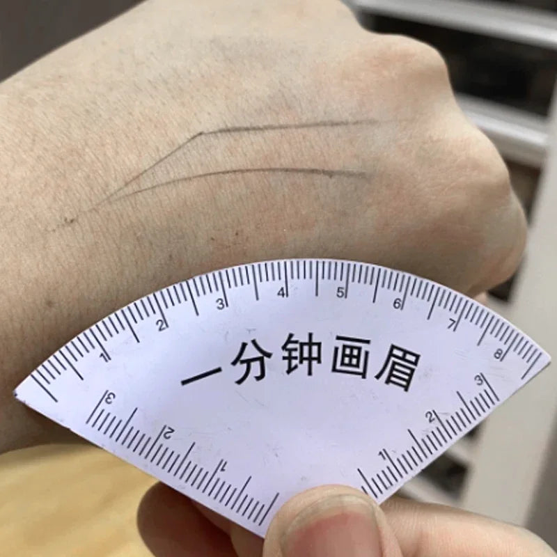 Brow Shaping Stencil – Eyebrow Design Ruler Template Tool Eyebrow Stencil Tool PRIMED