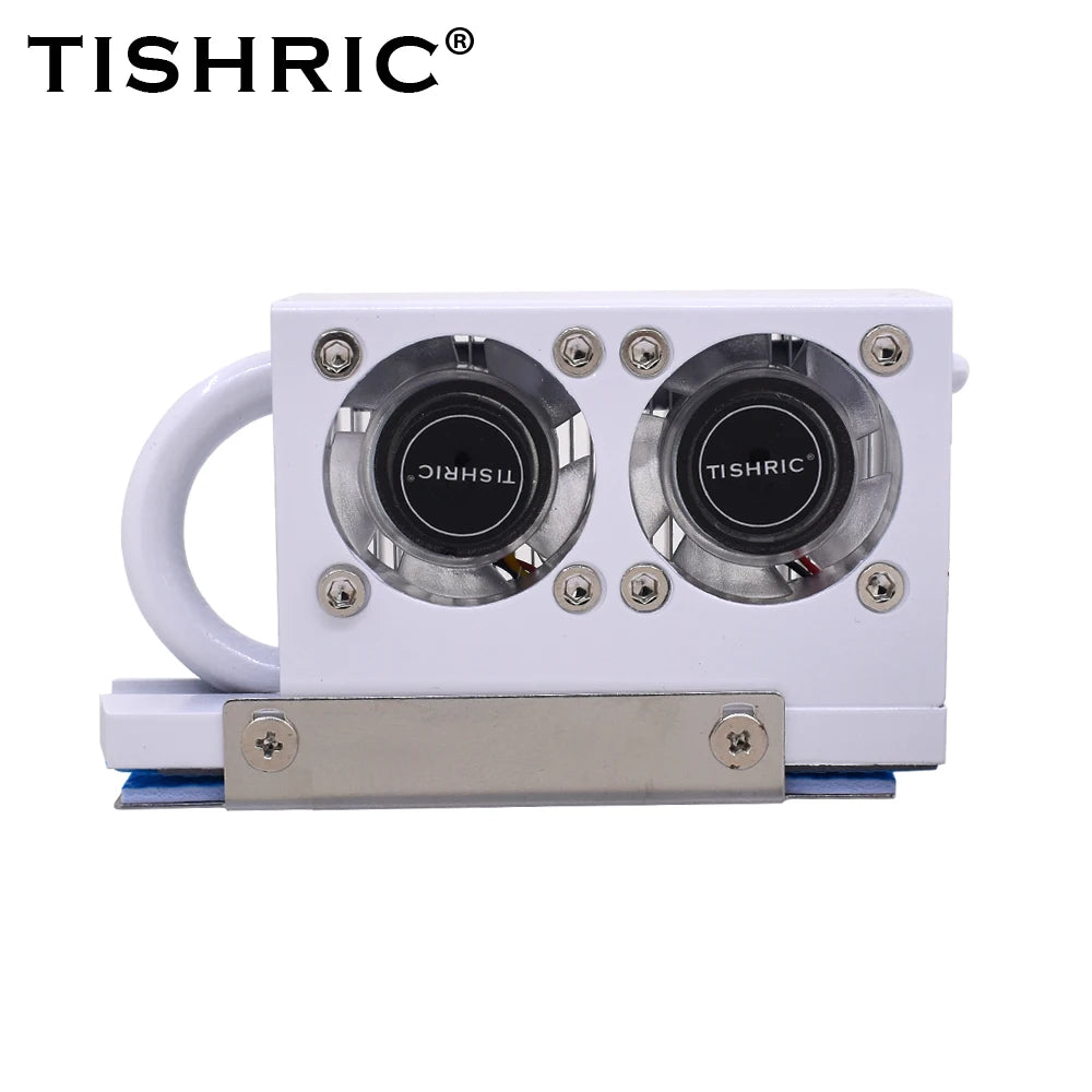 TISHRIC RGB M.2 2280 NVMe SSD Heatsink with 7000RPM Fan SSD Heatsink Cooler PRIMED WHITE China Mainland