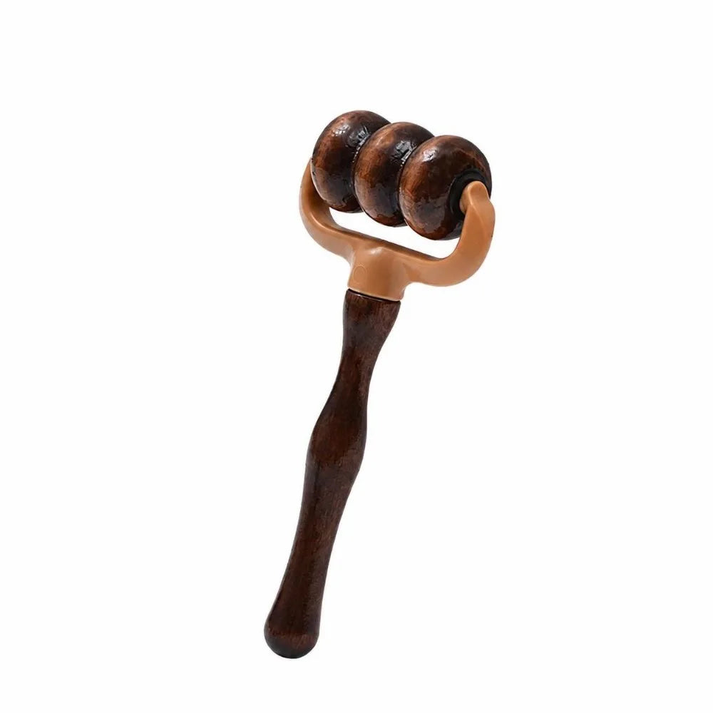 Wooden Handheld Massage Roller – Arms, Legs & Body