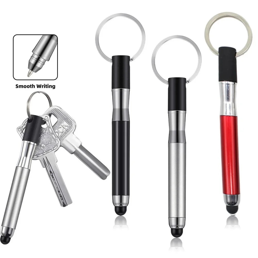 Mini 2-in-1 Stylus & Ballpoint Pen with Keychain | All Phones Stylus Ballpoint Pen PRIMED