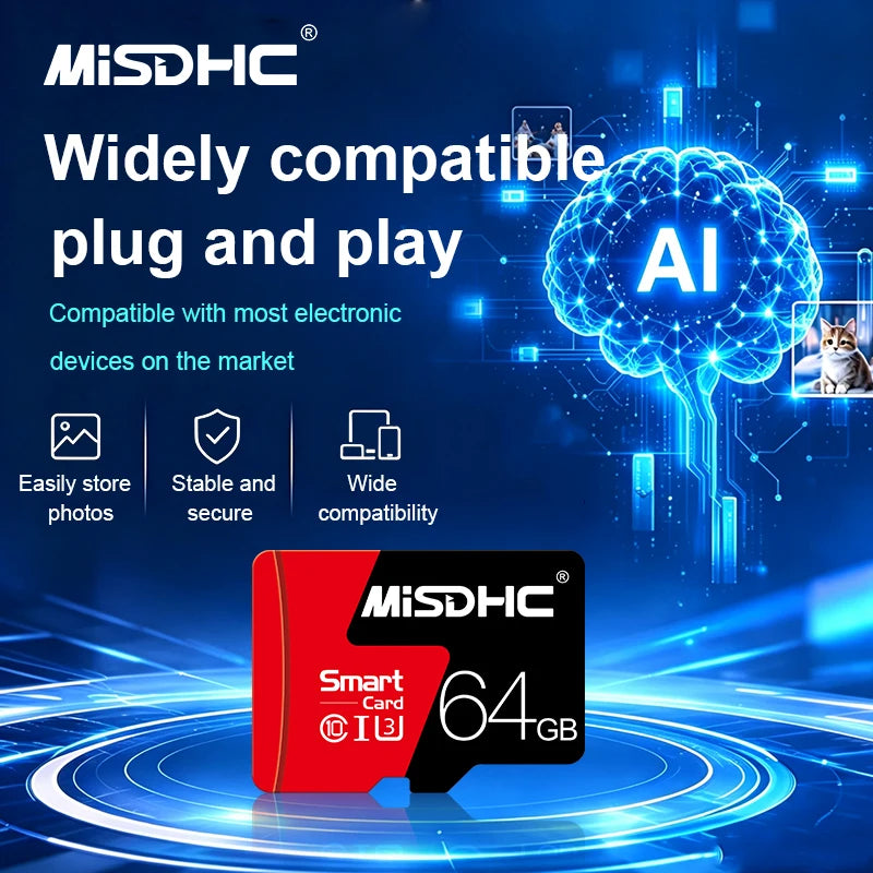 MISDHC Micro SD Card Class 10 U3 | 8GB to 256GB Flash Card Micro SD Card PRIMED