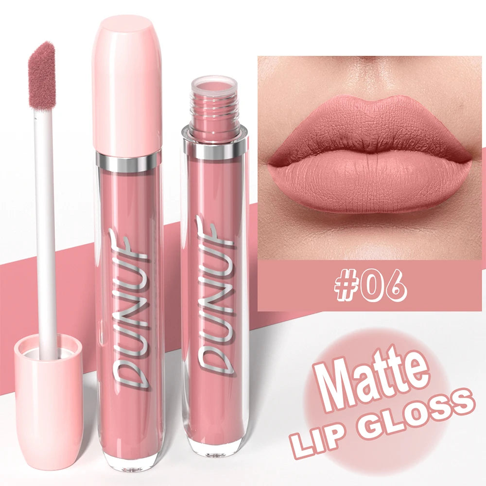 Velvet Matte Liquid Lip Gloss 25 Colors – Waterproof & Long-Lasting