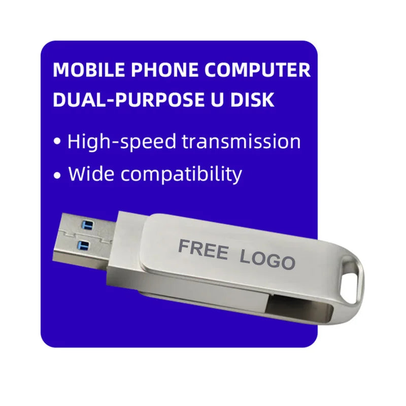 10-Pack USB 3.0 Type-C OTG Metal Flash Drive 32–256GB USB Flash Drive PRIMED