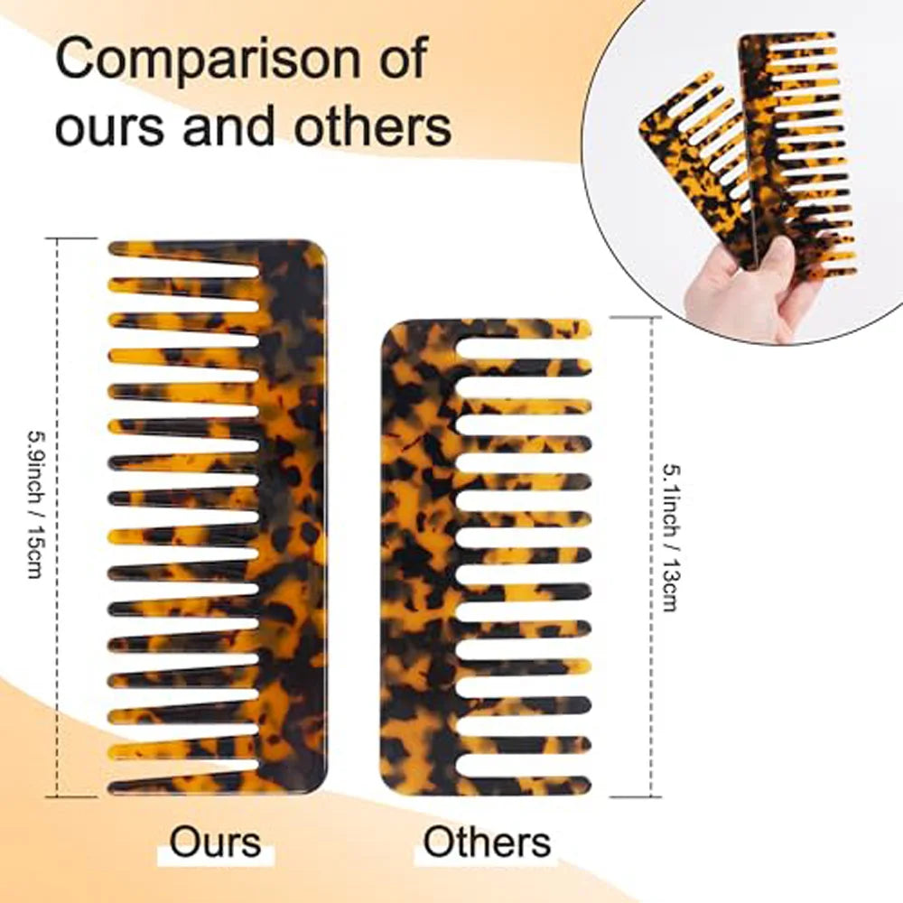 Wide Tooth Comb Set – Detangling & Styling All Hair Types