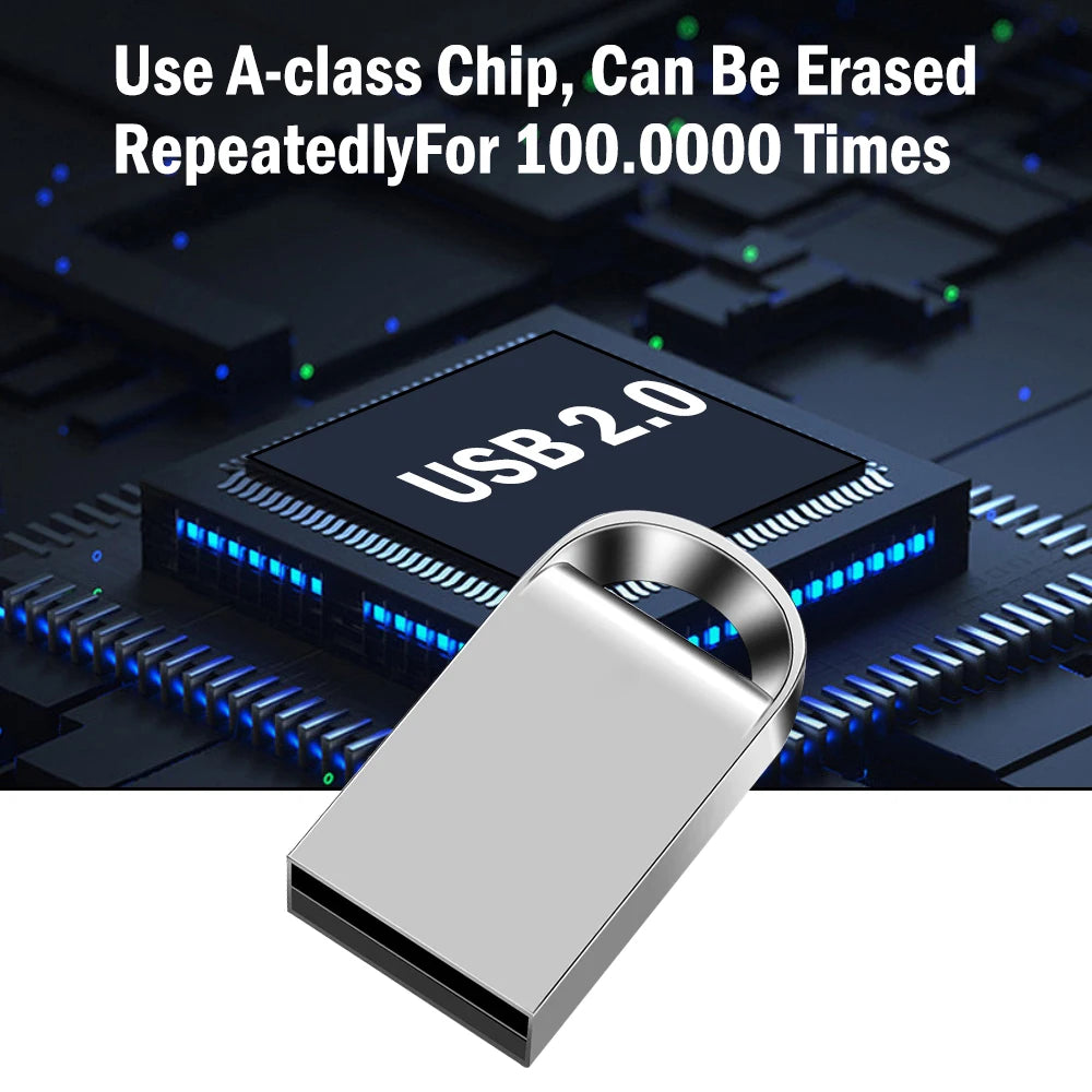 Super Mini Metal USB Flash Drive 2.0 – 4GB to 128GB USB Flash Drive PRIMED