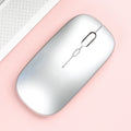 MissionFit Silent Bluetooth Mouse – Ergonomic, 1600 DPI Wireless Bluetooth Wireless Mouse PRIMED Glossy-Silver