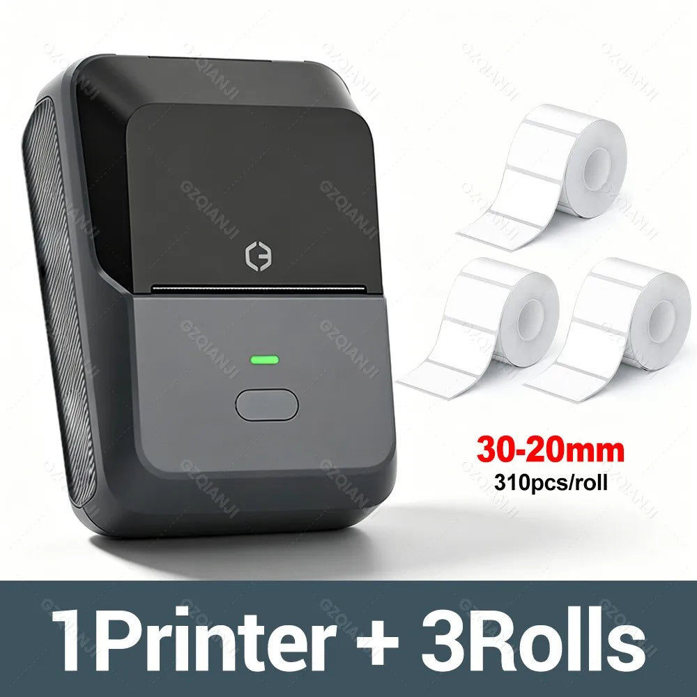 P2 Mini Bluetooth Thermal Label Printer – Barcode & Food Labels Thermal Label Printer PRIMED P2 Add 3Rolls 3020