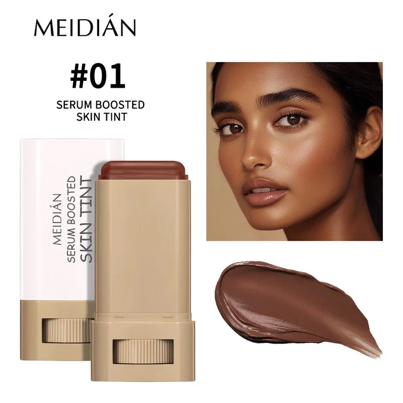 Skin Tint Foundation Stick – 6 Shades, Serum-Boosted Coverage