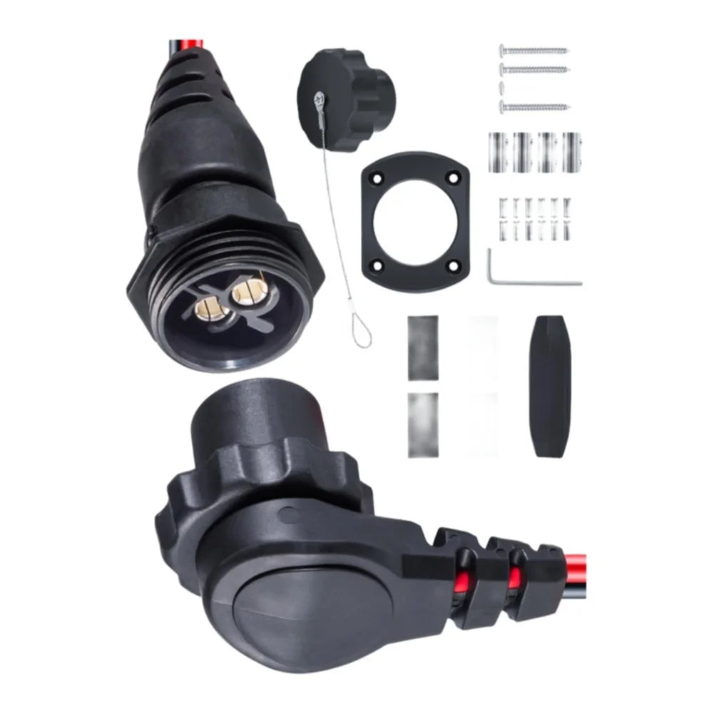 MKR-28 Trolling Motor Connector Male Female – 60A 48V IP68 Marine Motor Connector PRIMED