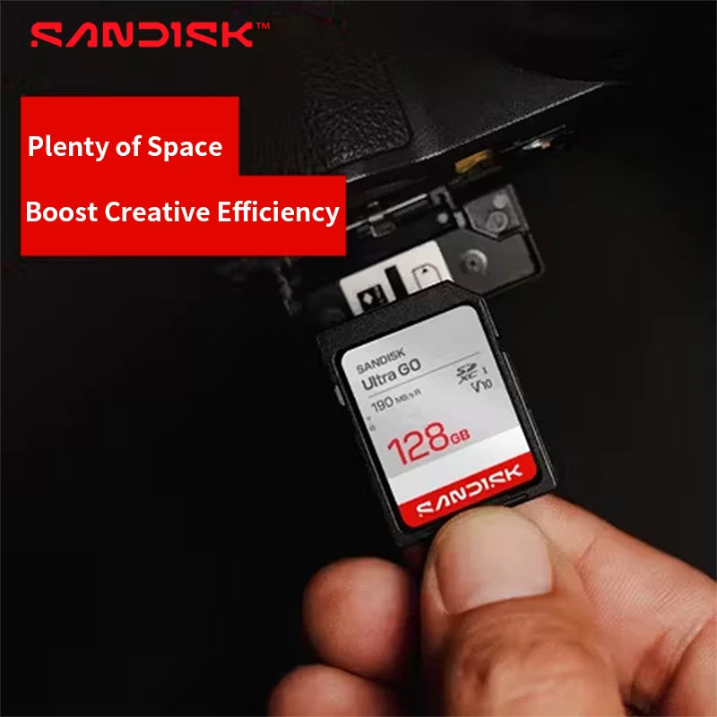 SanDisk Ultra GO SD Card V10 UHS-I | 32GB 64GB 128GB SD Memory Card PRIMED