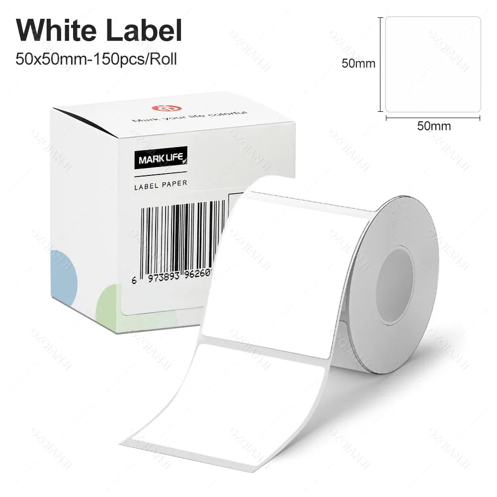 Thermal RFID Label Tape 40×30mm 50×30mm – M110 M220 X2 P50 Thermal Label Tape PRIMED 1WH 50X50mm