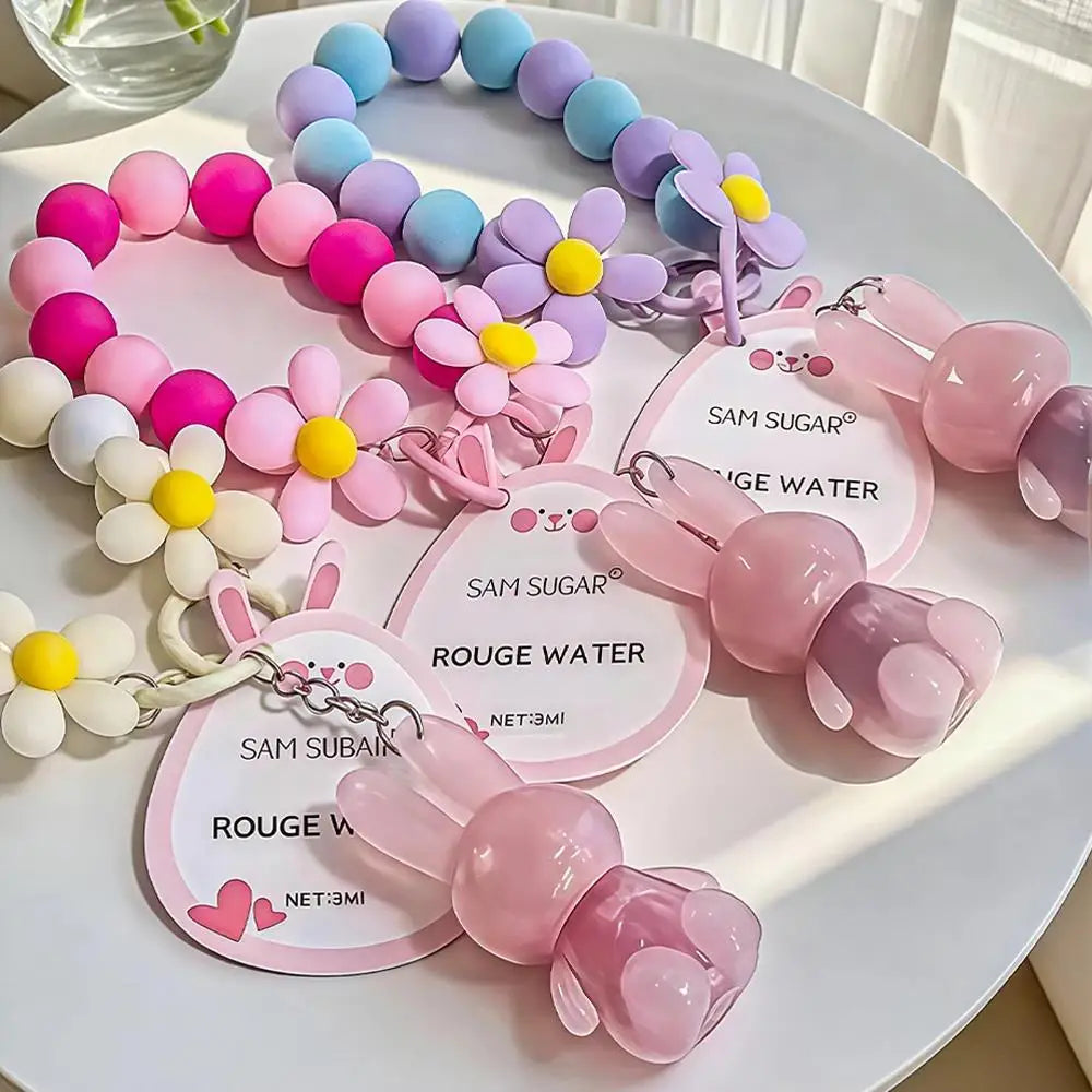 SAM SUGAR Rabbit Keychain Lip Gloss – Mirror Glaze & Moisturizing