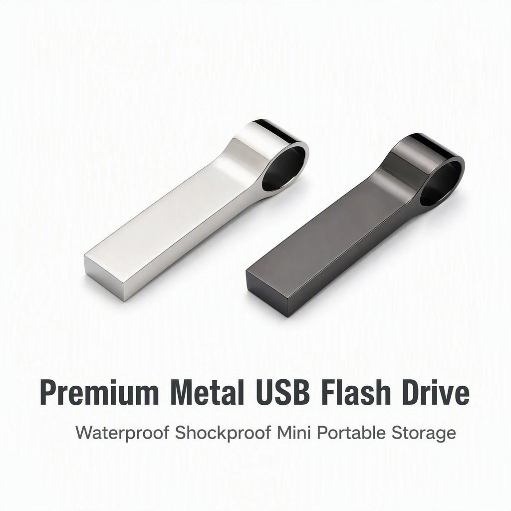 JASTER Mini Metal USB Flash Drive 16–128GB | Custom Logo Key Ring USB Flash Drive PRIMED