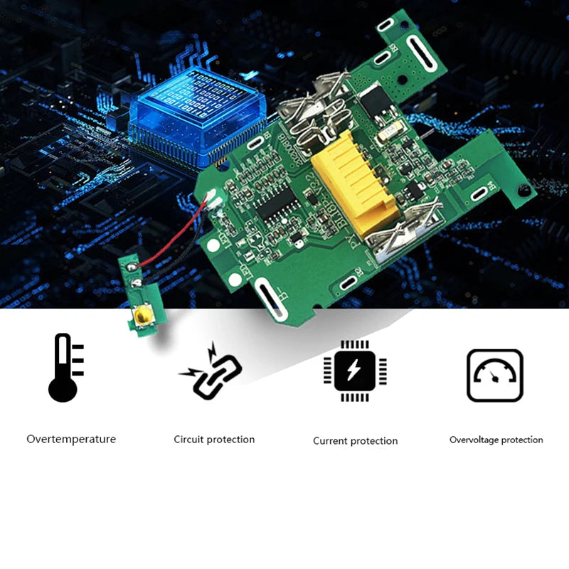 Makita BL1830–BL1860 18V BMS PCB Battery Protection Board Battery Protection Board PRIMED