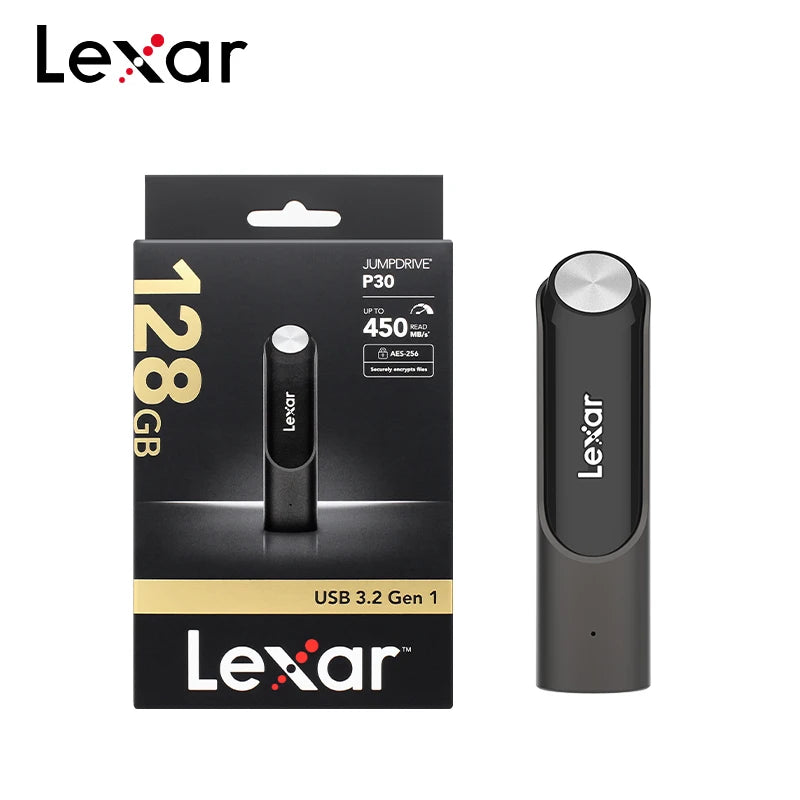 Lexar P30 128GB USB 3.2 Flash Drive – Up to 450MB/s USB Flash Drive PRIMED