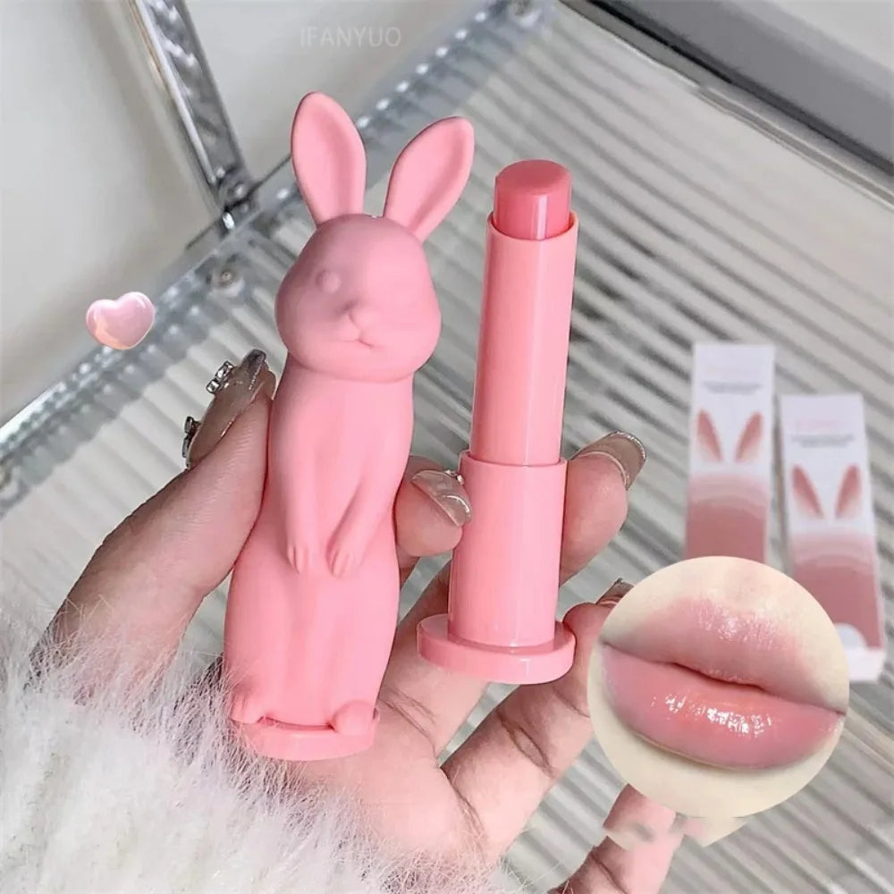 QICIY Rabbit Color-Changing Tinted Lip Balm | Moisturizing Tinted Lip Balm PRIMED