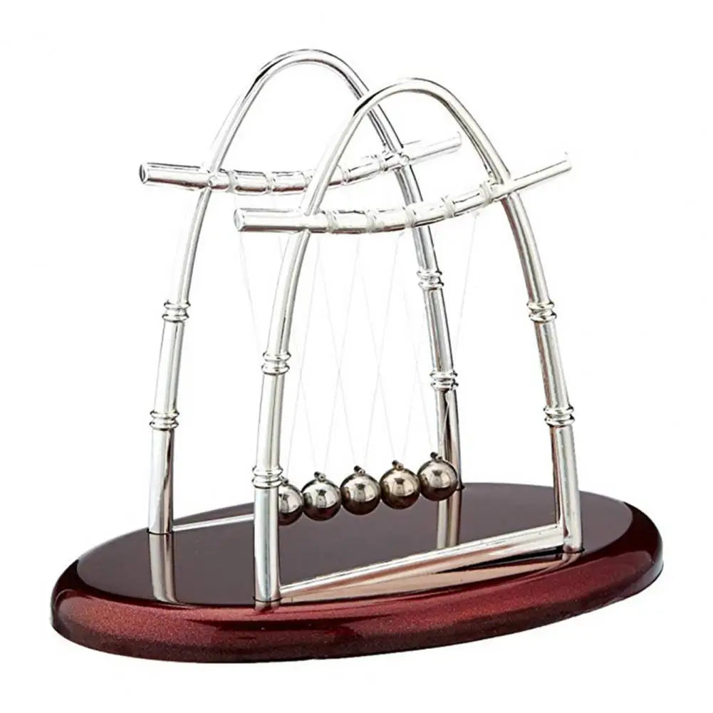Newton's Cradle 5-Ball Pendulum Desk Toy | Office Decor Desk Pendulum Toy PRIMED M