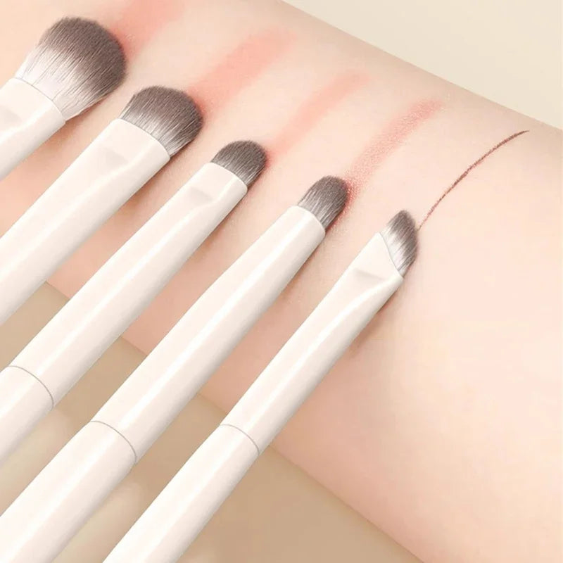 Porcelain Cloud Eye Makeup Brush Set – 8/10Pcs Ultra Soft
