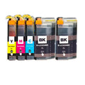 Brother LC22U LC22UXL Compatible Ink Cartridges – 4 Pack Ink Cartridge Set PRIMED one set add black