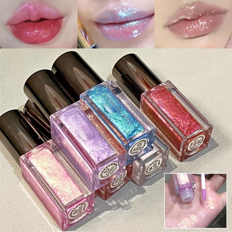 Star Shine Glitter Lip Gloss – Mirror Shimmer & Moisturizing