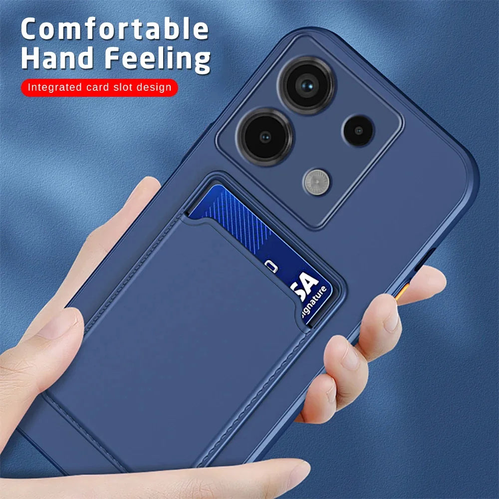 Liquid Silicone Wallet Case Xiaomi Redmi Note 14 15 Card Holder Silicone Wallet Case PRIMED