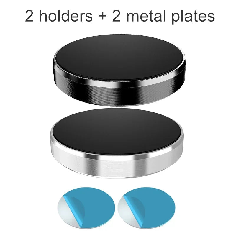 Universal Magnetic Phone Car Mount | Dashboard & Wall Holder Car Phone Mount PRIMED Black and Silver