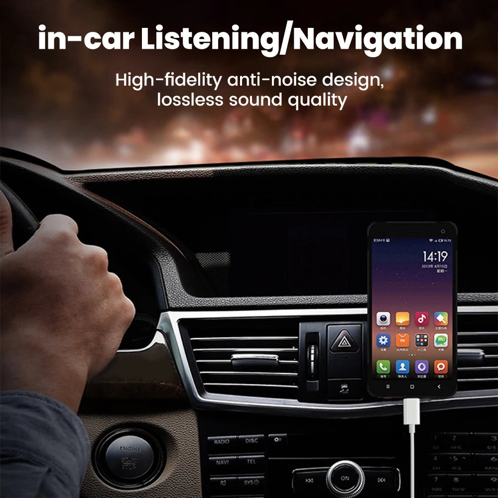 USB-C to 3.5mm AUX Audio Cable | Car, Headphones & Speakers