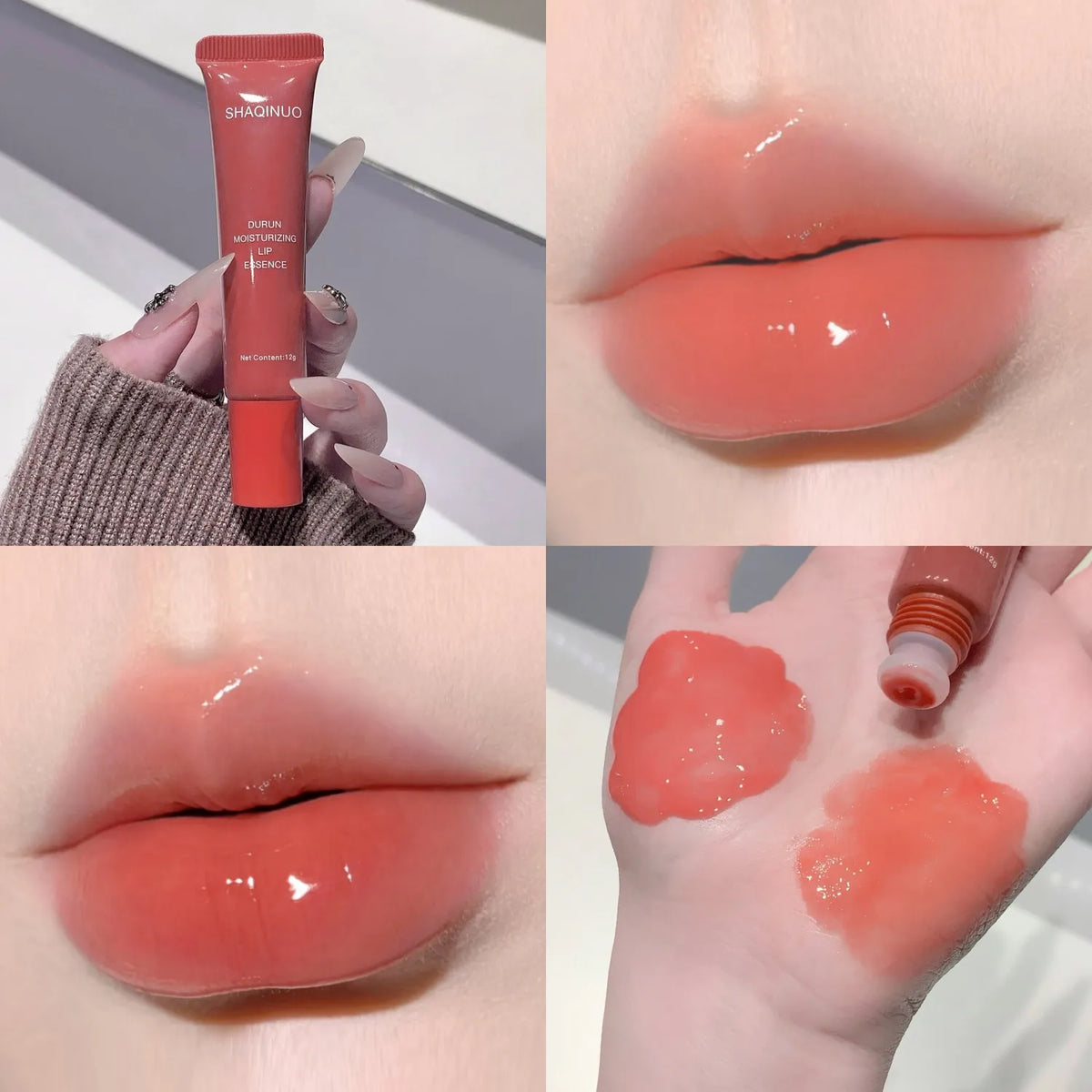 SHAQINUO Crystal Lip Gloss Oil – Hydrating Tinted Lip Serum