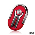 Universal Foldable Finger Ring Phone Holder & Car Vent Stand Phone Ring Holder PRIMED Red