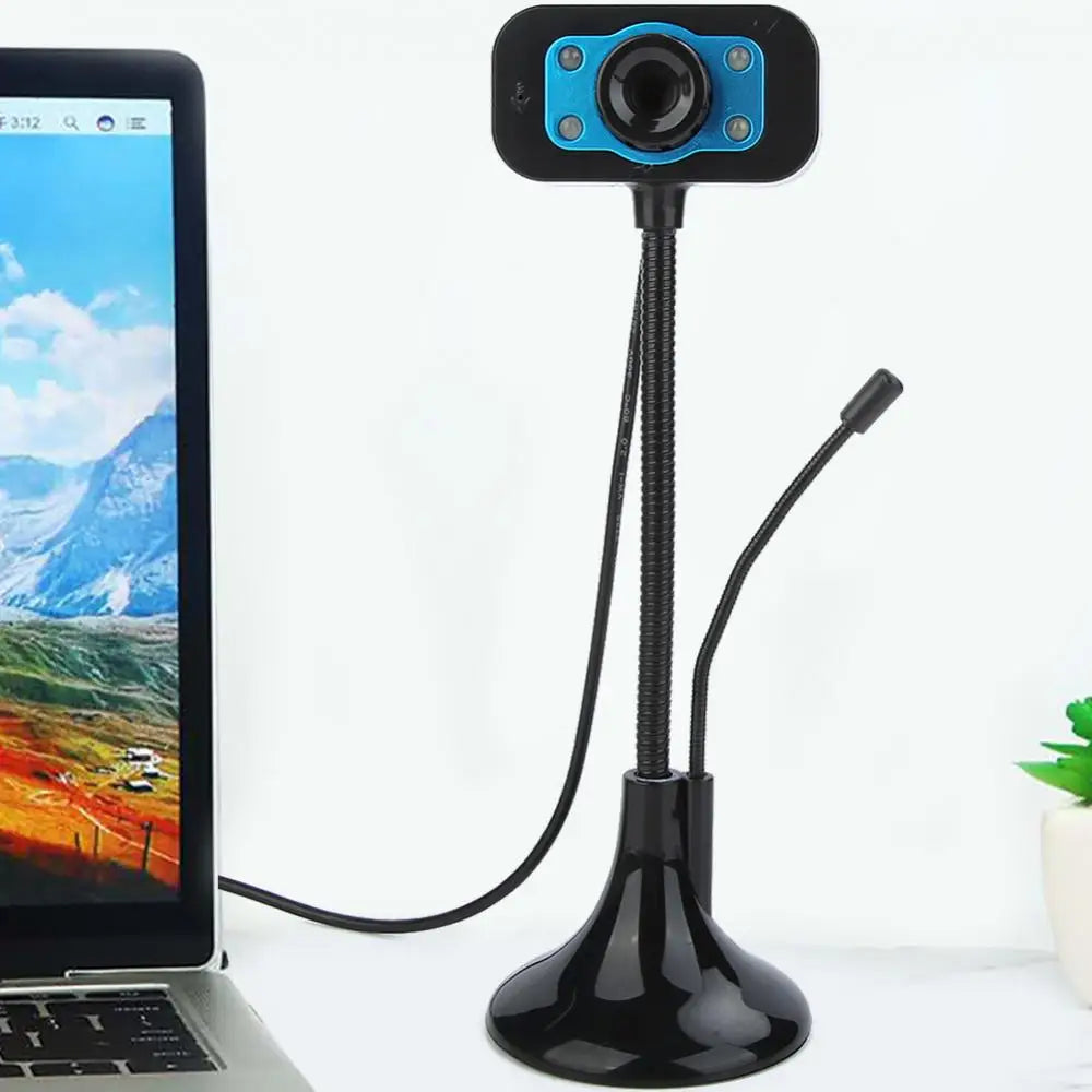 USB Night Vision Webcam with Mic – 8MP HD for Laptop & PC USB Webcam PRIMED