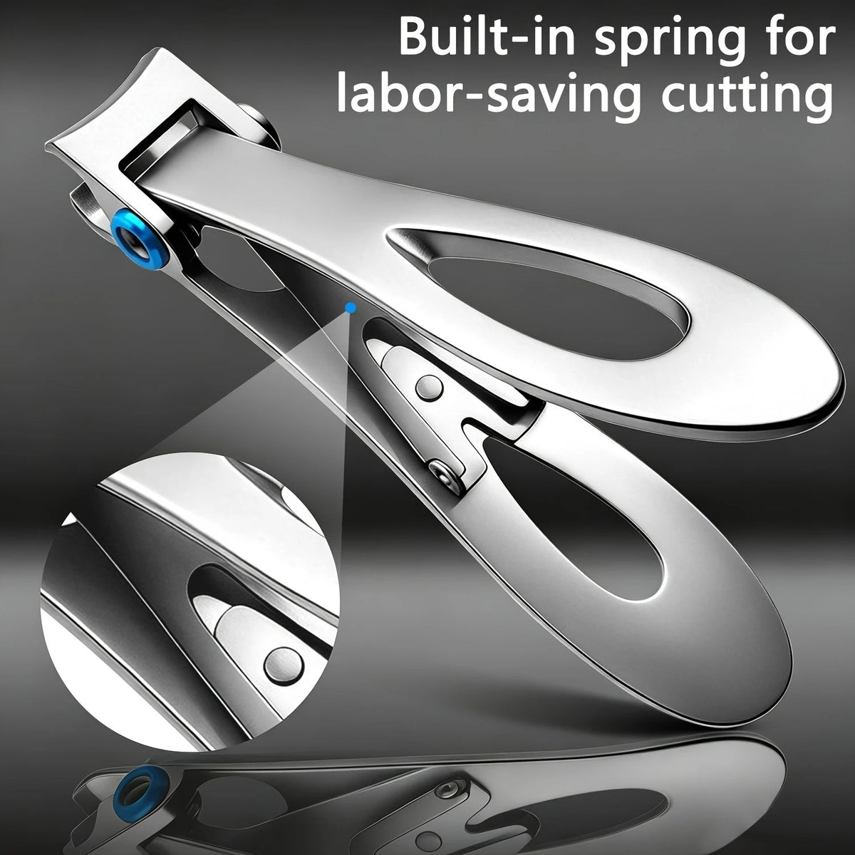 Stainless Steel Nail Clipper – Sharp Fingernail & Toenail Trimmer Nail Clipper PRIMED