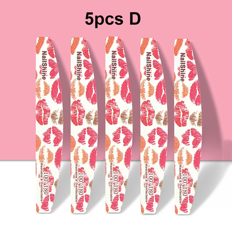 Professional Nail Files 100/180 Grit Buffer Block – 3/5/10 Pack