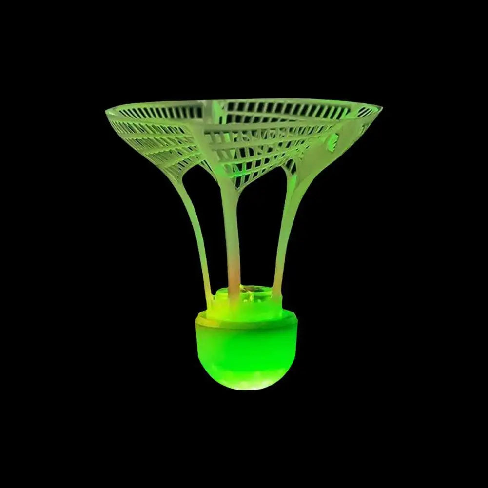 LED Glow Badminton Shuttlecocks – Windproof Night Birdies 1/2/5Pc LED Badminton Shuttlecock PRIMED 1pc green