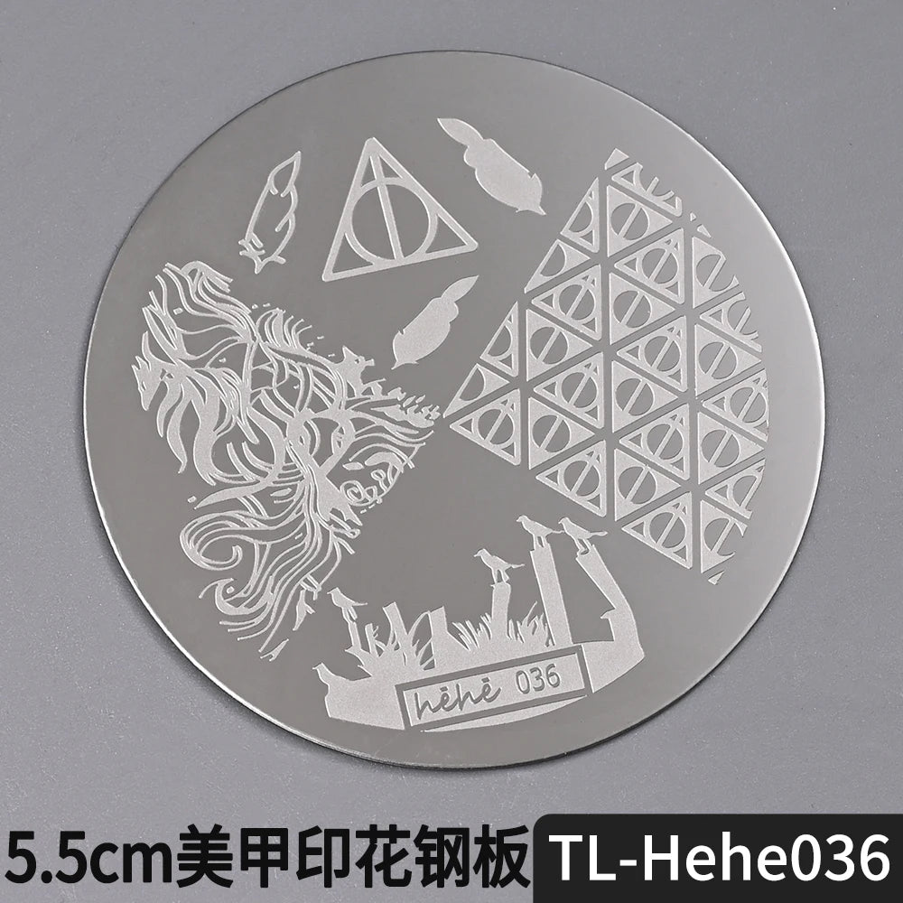 Nail Stamping Plate 5.5cm – Butterfly Flower Lace Stencil