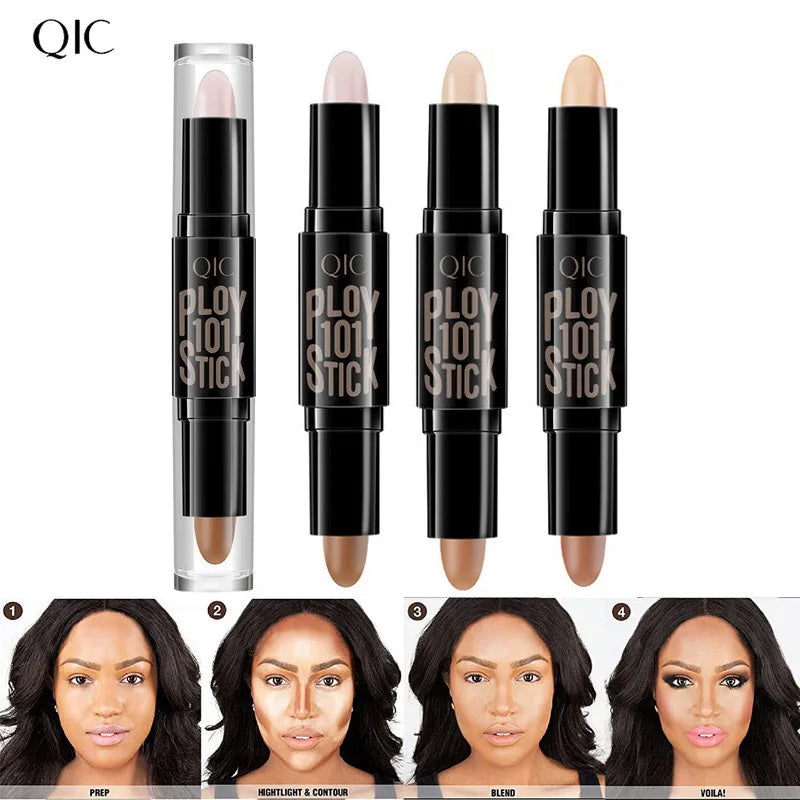 QIC Contour & Concealer Stick – Waterproof Face Bronzer Cream