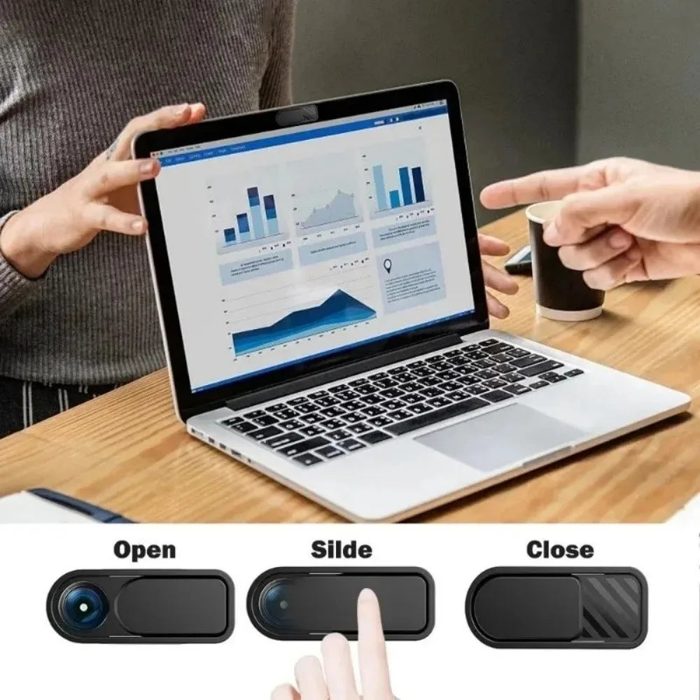 Sliding Webcam Camera Lens Cover – Privacy Blocker for Laptop & Phone Webcam Privacy Cover PRIMED