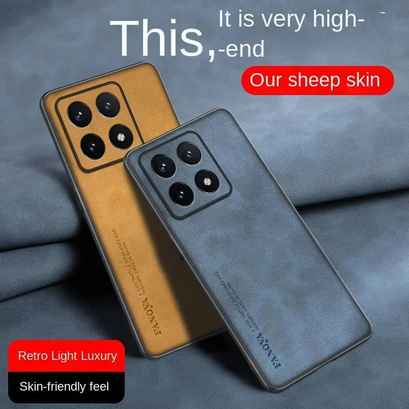 Xiaomi Leather TPU Shockproof Bumper Case | 14T 15 Ultra MIX