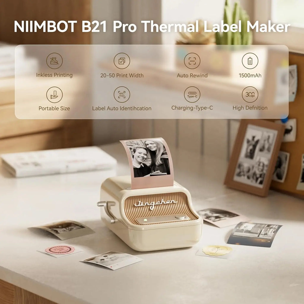 Niimbot B21 / B21 Pro Portable Bluetooth Thermal Label Printer Thermal Label Printer PRIMED
