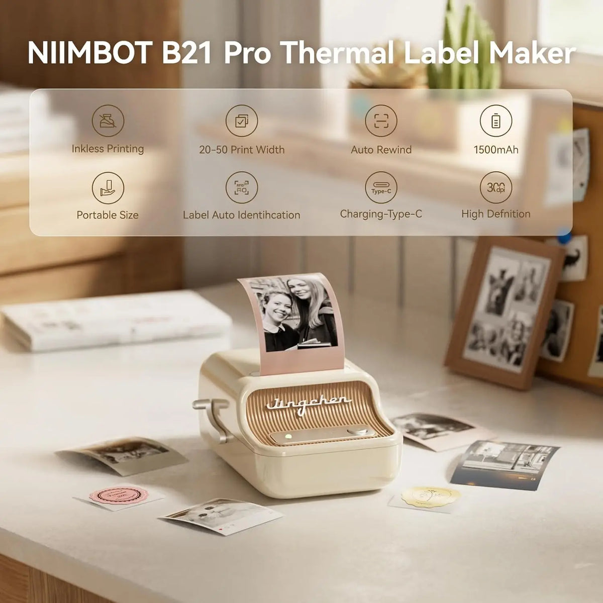 Niimbot B21 / B21 Pro Portable Bluetooth Thermal Label Printer Thermal Label Printer PRIMED